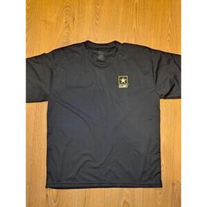 US Army Official PT Shirt Uniform Unisex Large Black